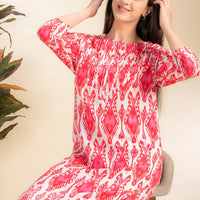Arum Pink Rayon Dress