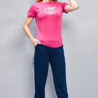 Crocus Knitted cotton Mauve T-Shirt - Pyjama set