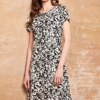 Shadow Modal Black Short Nighty