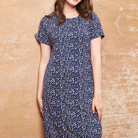 Midnight hue Modal Navy Short Nighty