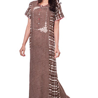 Honey ray Rayon Brown Long Nighty