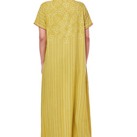 Gazania Rayon Olive Long Nighty