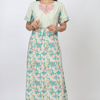 Chicory Rayon Sage Long Nighty