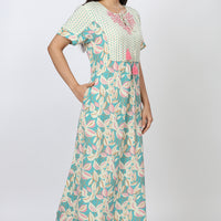 Chicory Rayon Sage Long Nighty