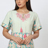 Chicory Rayon Sage Long Nighty