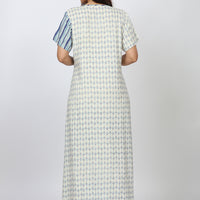 Columbine Rayon White Long Nighty