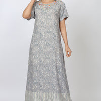 Shadow baby Rayon Grey Long Nighty