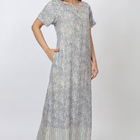 Shadow baby Rayon Grey Long Nighty