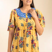Citrine Yellow Rayon kaftan