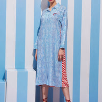 Chromatic Duo Blue Dress