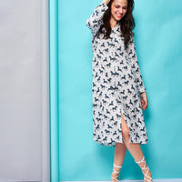 Burchelli White Rayon Dress