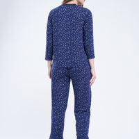 July wear For Women Navy Blue T-Shirt - Pyjama - PC1111