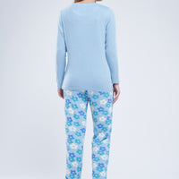 July wear For Women Lt Blue T-Shirt - Pyjama - PC1114