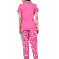 Blush Pink Knitted Cotton Shirt - Pyjama