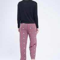 July wear For Women Black T-Shirt - Pyjama - PC1126