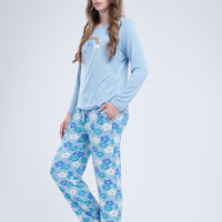 July wear For Women Lt Blue T-Shirt - Pyjama - PC1114