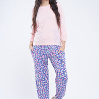 July wear For Women Lt Peach T-Shirt - Pyjama - PC1116