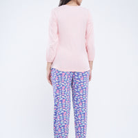 July wear For Women Lt Peach T-Shirt - Pyjama - PC1116