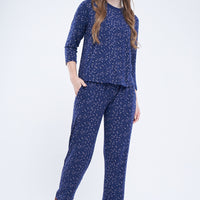 July wear For Women Navy Blue T-Shirt - Pyjama - PC1111