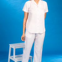 Steady & Ready Pink Rayon Shirt - Pyjama Set