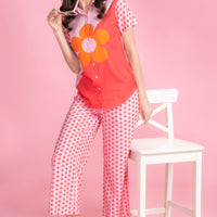 Pink Affair Pink Rayon Co-ord Set