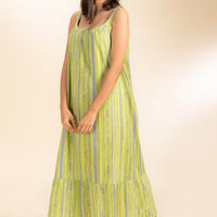 Elowen Green Cotton Dress