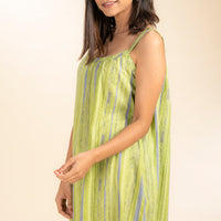 Elowen Green Cotton Dress