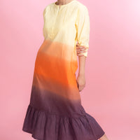 Go Scarlet Orange Cotton Dress