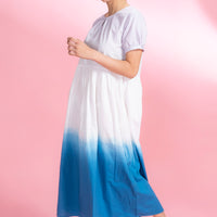 Sky Streak Lilac Cotton Dress