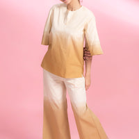 Sand Dunes Lt Brown Cotton Co-ord  Set