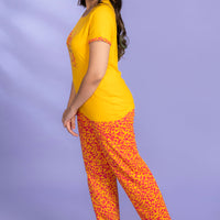 Tuscan Gold Yellow Modal T-Shirt - Pyjama Set