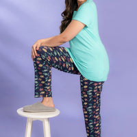 Raya Sage Modal T-Shirt - Pyjama Set