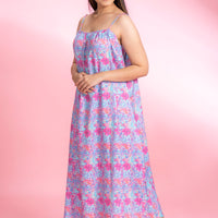Turkish Delight Blue Rayon Dress