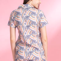 Matcha Latte Off-White Rayon Co-ord Set