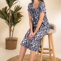 Mono Tint Black Rayon Dress