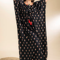 Zahavi Black Rayon kaftan