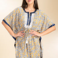 Flint Navy Rayon Kaftaan