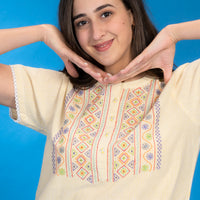 Opal Night Peach Long Nighty Cotton