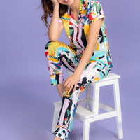 Jade Vibe Black Rayon Shirt Pyjama Set