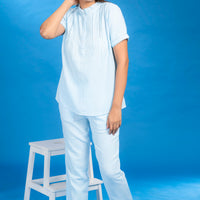 Wishy Washy Twins Blue Cotton Co-ord Set