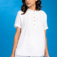 Wishy Washy Twins White Cotton Co-ord Set