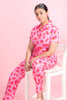 All Hearts Pink Rayon Shirt Pyjama Set