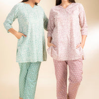 Amara Mint Cotton kurta Set