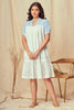 Anatose White Cotton Short Dress
