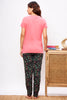 Sepal Knitted cotton Pink T-Shirt - Pyjama set