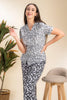 B & B Troupe Black Rayon Shirt Pyjama Set