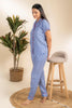 Blue Ray Blue Rayon Shirt Pyjama Set