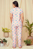 Carnation rayon Pink Shirt - Pyjama Set