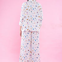 July wear For Women Offwhite Shirt - Pyjama - WPC604