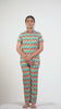 Zig Zag & Back Multi Colour Rayon Shirt Pyjama Set